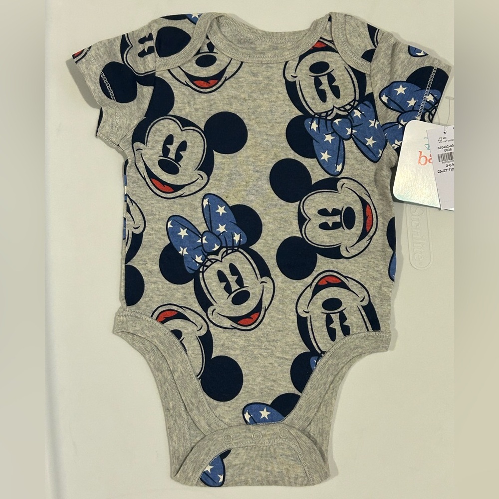 NWT Disney Baby Minnie & Mickey Mouse Onesie